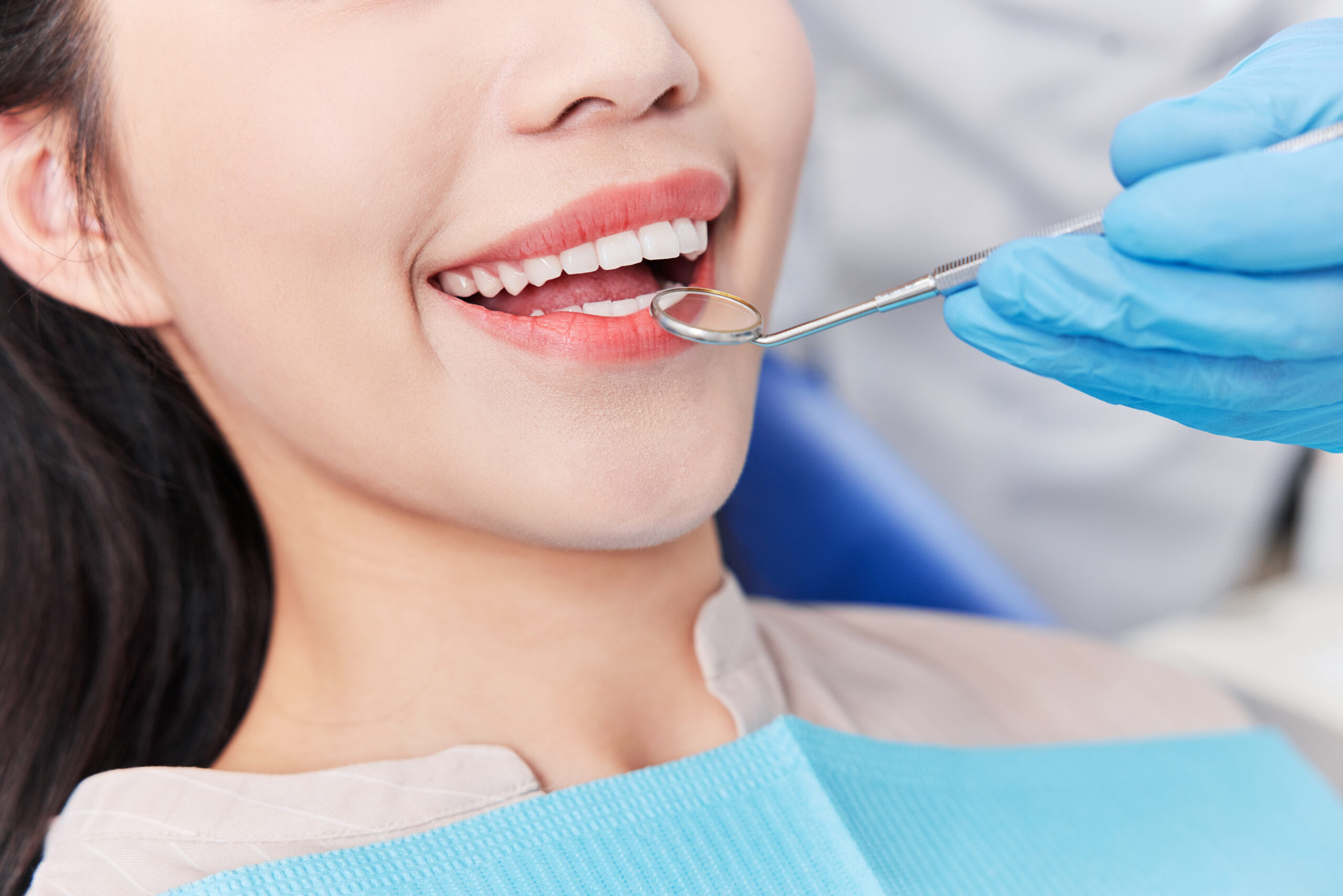 woman patient dentist scaled